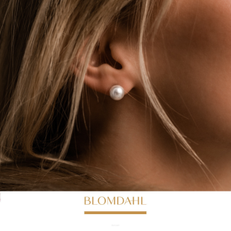 Kolczyki hipoalergiczne Pearl White 8 mm - 3