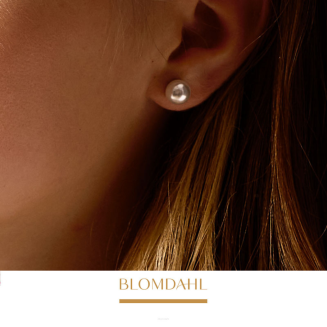 Kolczyki hipoalergiczne Pearl White 8 mm - 5