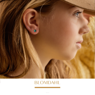 Кулони гіпоалергенні Синій Циркон 6 мм - 3