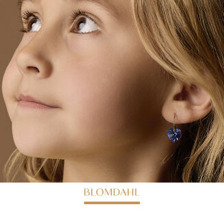 Kolczyki hipoalergiczne Heart Sapphire 10 mm Ring 14 mm - 2