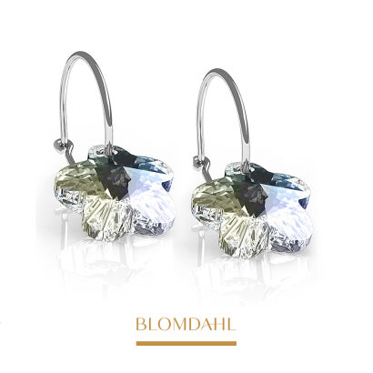 Hypoallergenic Flower Rainbow Earrings 12 mm