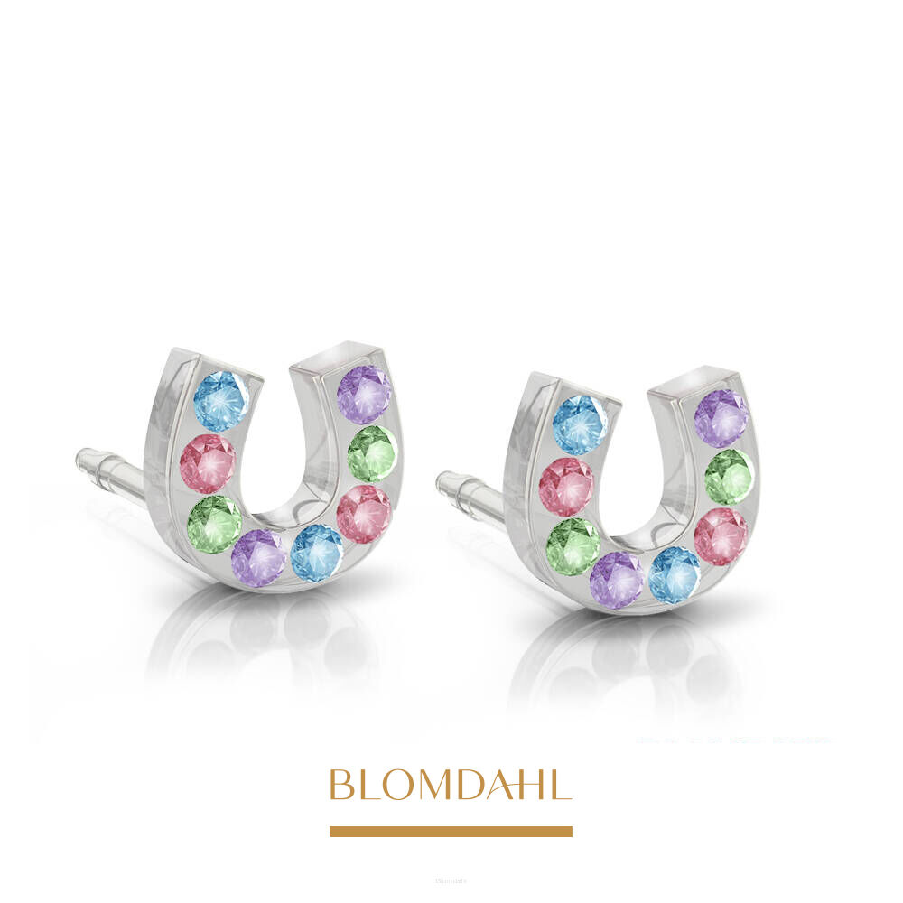 Hypoallergenic Brilliance Horseshoe Light Fantasy 7 mm Earrings
