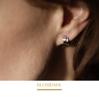 Kolczyki hipoalergiczne Pendant Split Curved 10 mm - 2