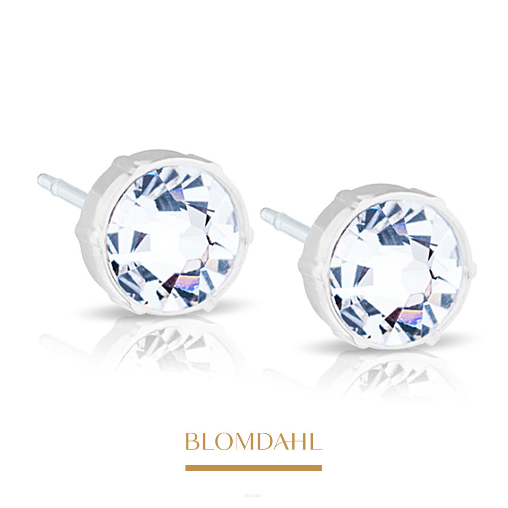 Hypoallergenic Crystal Earrings 8 mm