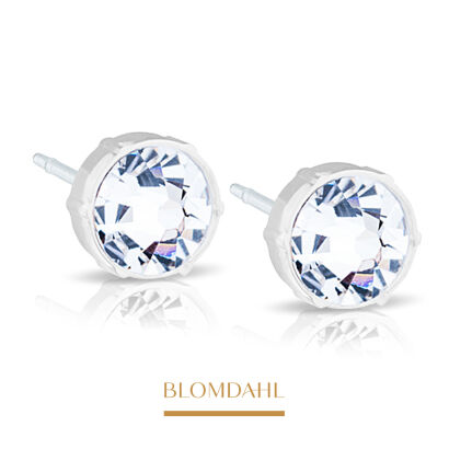 Hypoallergenic Crystal Earrings 8 mm