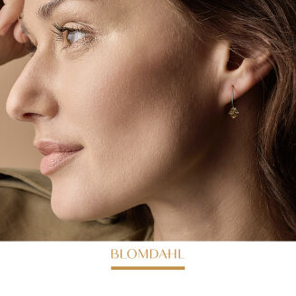 Kolczyki hipoalergiczne Bicone Golden Shadow 6 mm - 2