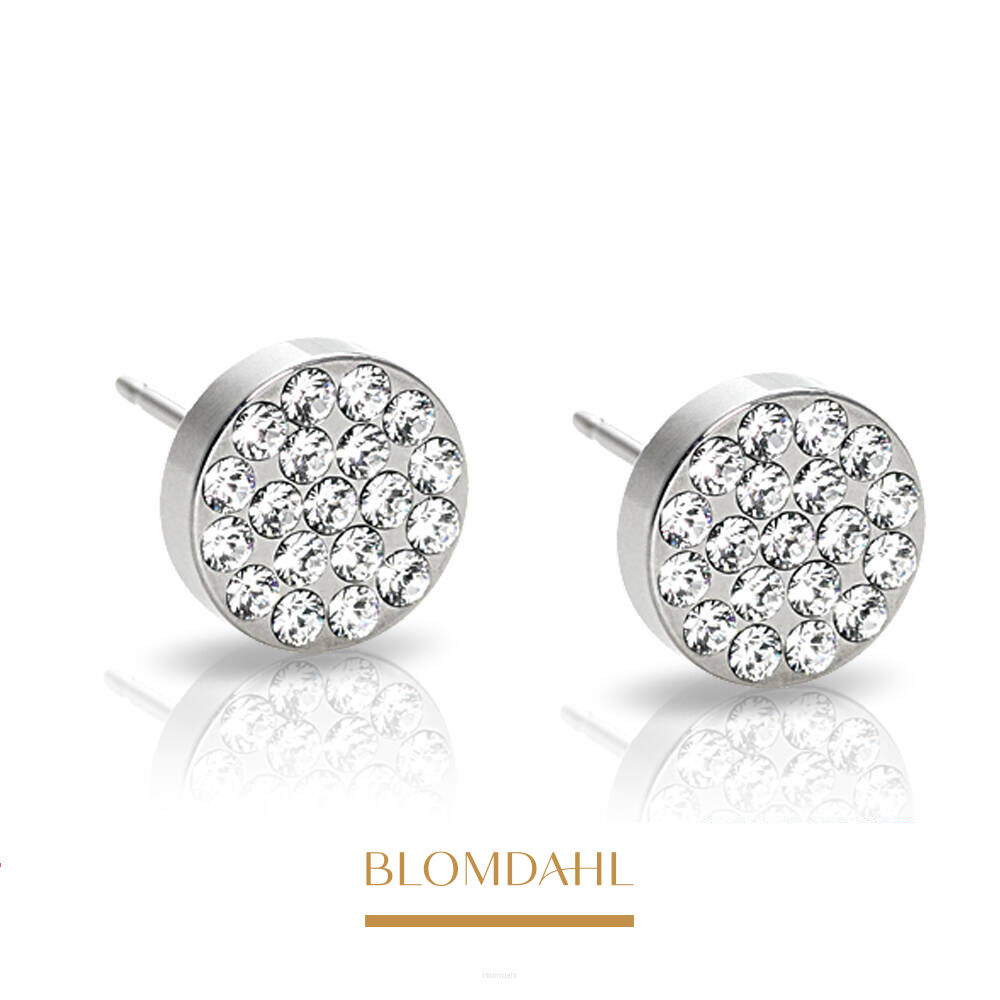 Hypoallergenic Earrings Brilliance Plenary Crystal 8 mm