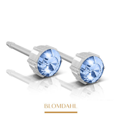 Hypoallergenic Sapphire 4 mm Earrings