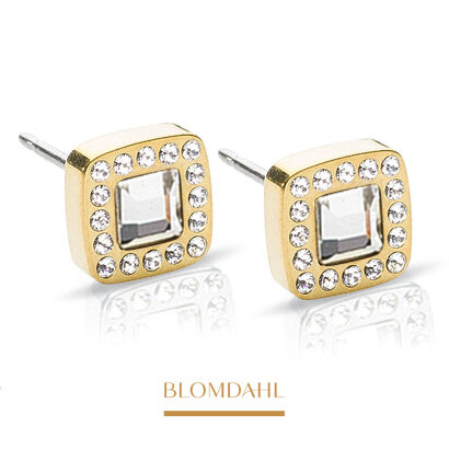 Hypoallergenic Brilliance Cushion Crystal 8 mm Earrings