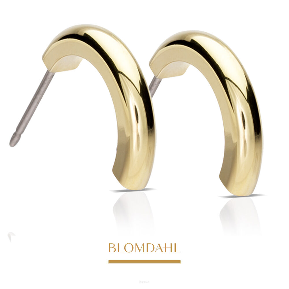 Kolczyki hipoalergiczne Pendant Round Curved 15 mm