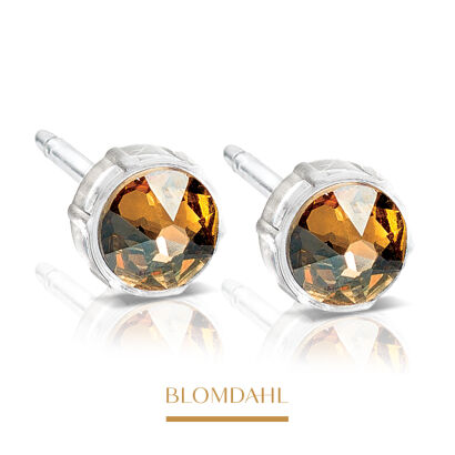 Hypoallergenic Golden Shadow 8 mm Earrings