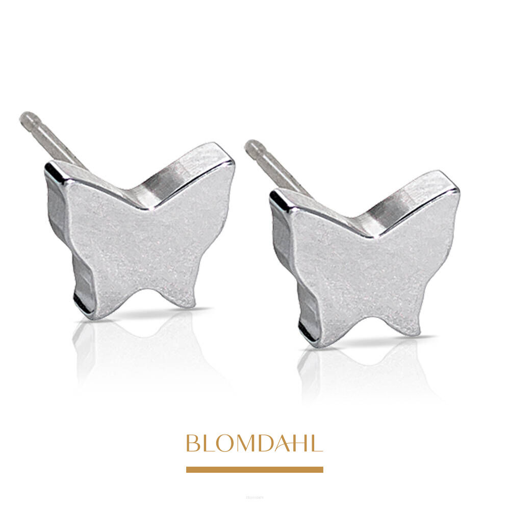 Hypoallergenic Butterfly 8 mm Earrings