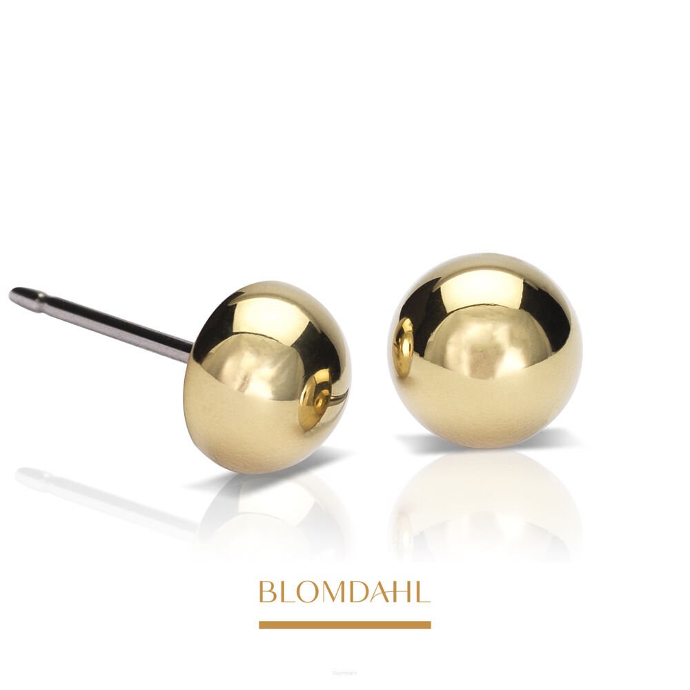 Kolczyki hipoalergiczne Half Ball 6 mm