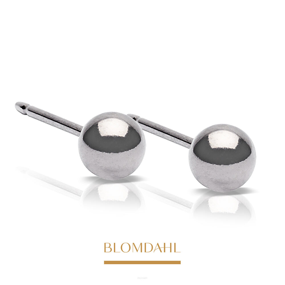 Hypoallergenic Ball Earrings 4 mm
