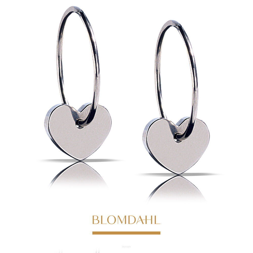 Hypoallergenic Earrings Pendant Heart 8 mm