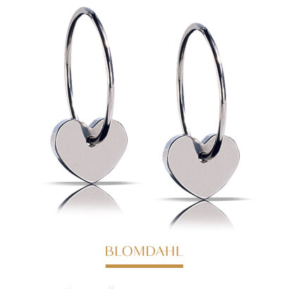 Hypoallergenic Earrings Pendant Heart 8 mm