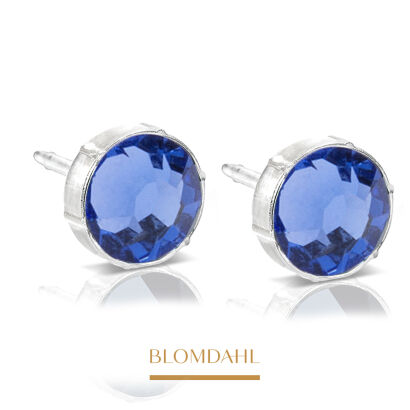 Hypoallergenic Blue Violet Earrings 6 mm