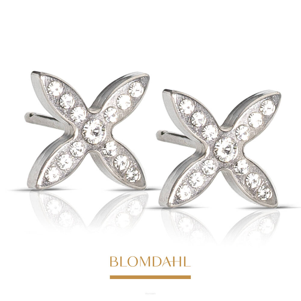 Hypoallergenic Brilliance Twist Crystal 10 mm Earrings