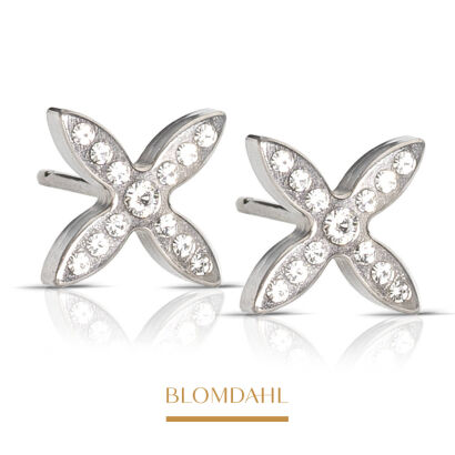 Hypoallergenic Brilliance Twist Crystal 10 mm Earrings
