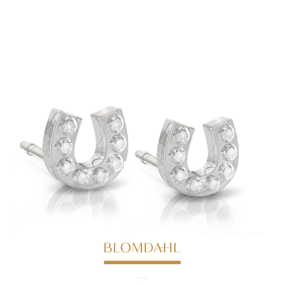 Колечки гіпоалергенні Brilliance Horseshoe Crystal 7 мм