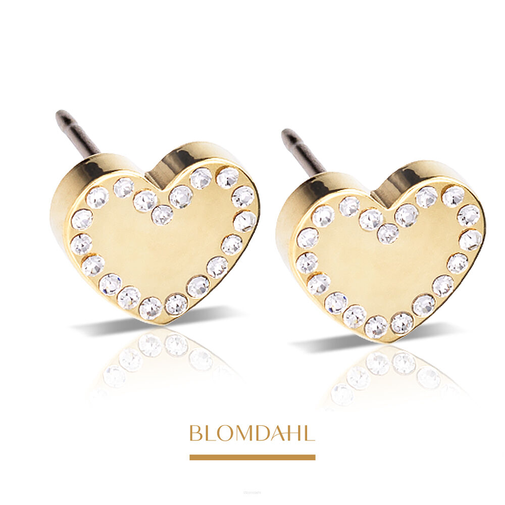 Kolczyki hipoalergiczne Brilliance Sweetheart 8 mm