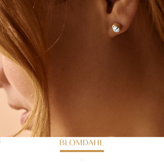 Kolczyki hipoalergiczne Bezel Crystal 6 mm - 3