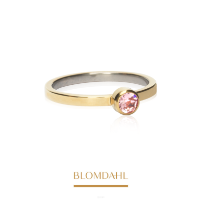 Pierścionek Bezel Light Rose