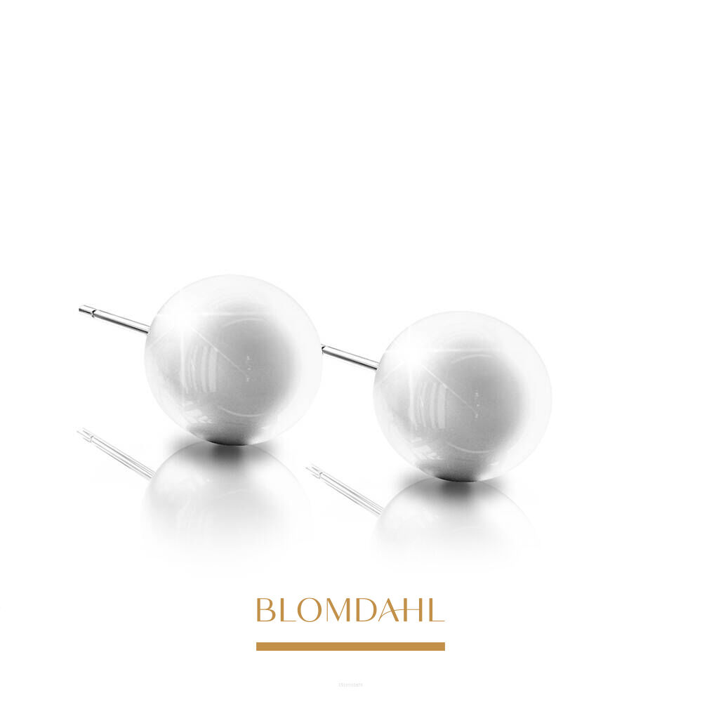 Hypoallergenic Pearl White 5 mm Earrings