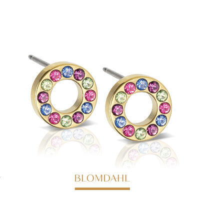 Hypoallergenic Earrings Gt Brilliance Puck Hollow Fantasy 8 mm