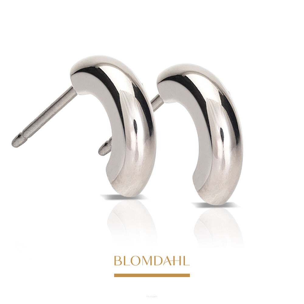 Kolczyki hipoalergiczne, kolczyki antyalergiczne, kolczyki tytanowe, Pendant Round Curved, naturalny tytan medyczny, Blomdahl, alergia na nikiel, alergia kontaktowa skóry, bezpieczne kolczyki, kolczyki ze sztyftem, biżuteria hipoalergiczna.